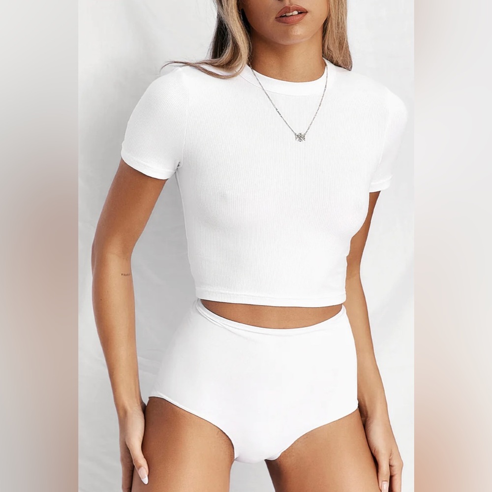 NWT 2 ribbed cropped tees from All Things Golden